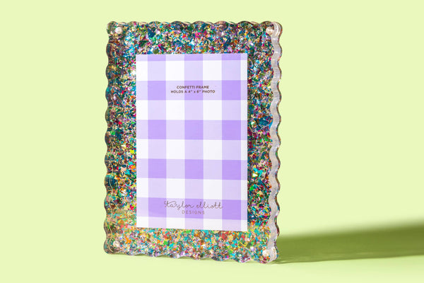 Colorful Confetti Picture Frame