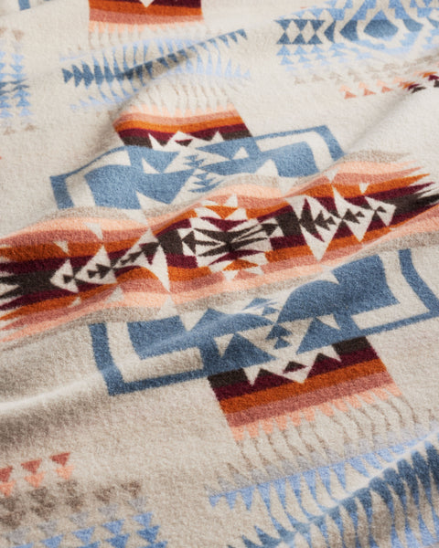 Chief Joseph Jacquard Blanket - Rosewood