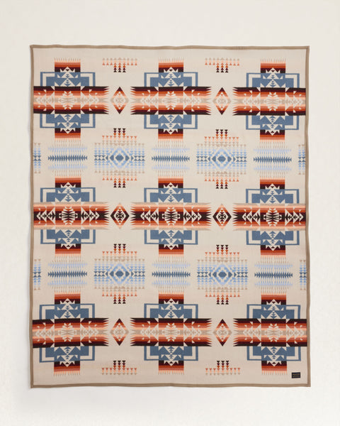 Chief Joseph Jacquard Blanket - Rosewood