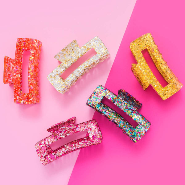 Claw Hair Clip - Colorful Confetti