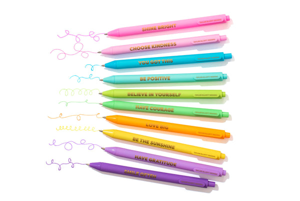 Motivational Gel Pen Set