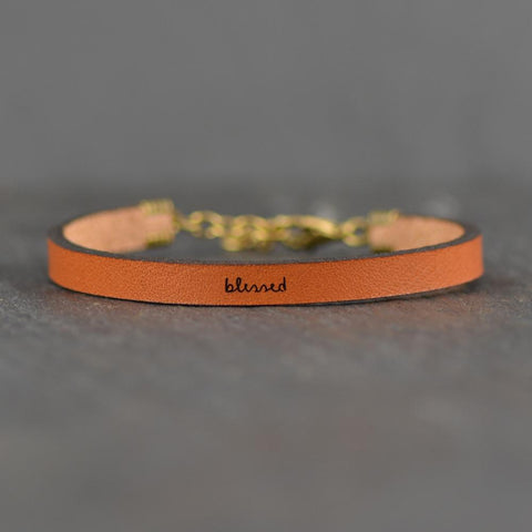 Blessed - Leather Bracelet