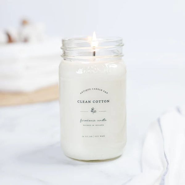 Clean Cotton 16oz Candle